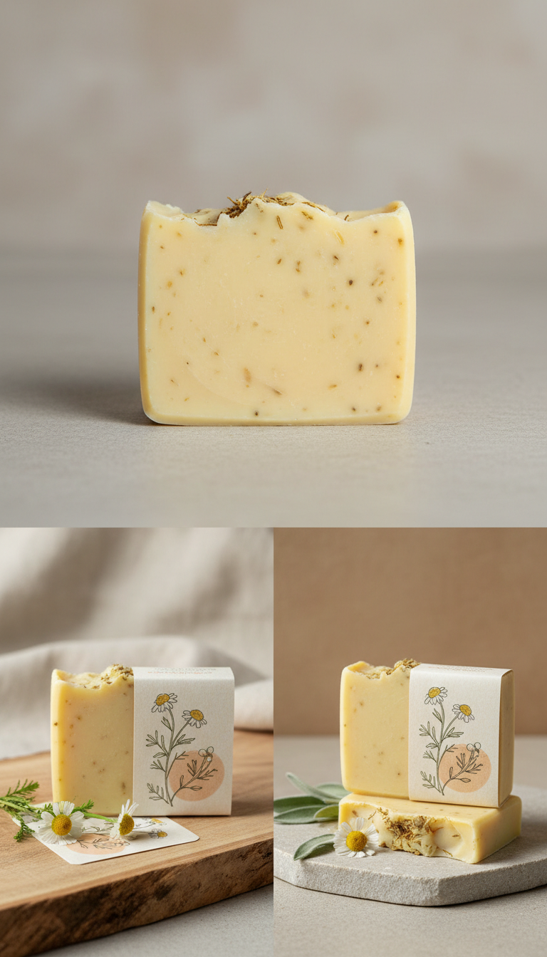 Chamomile Bar Soap with Sunlit Notes